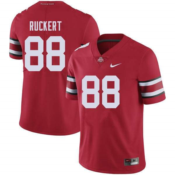 Mens #88 Jeremy Ruckert Ohio State Buckeyes Stitched Nike Scarlet College Football Game Jersey S-3XL