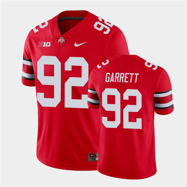 Mens #92 Haskell Garrett Ohio State Buckeyes Stitched Nike Scarlet College Football Game Jersey S-3XL