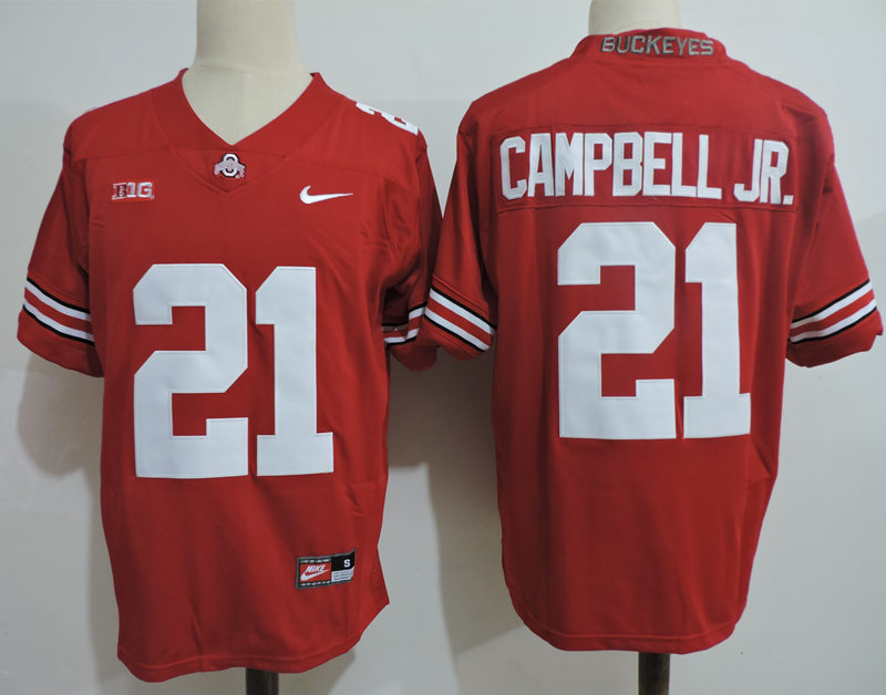 Mens #21 Parris Campbell Ohio State Buckeyes Nike Stitched Scarlet College Football Game Jersey S-3XL