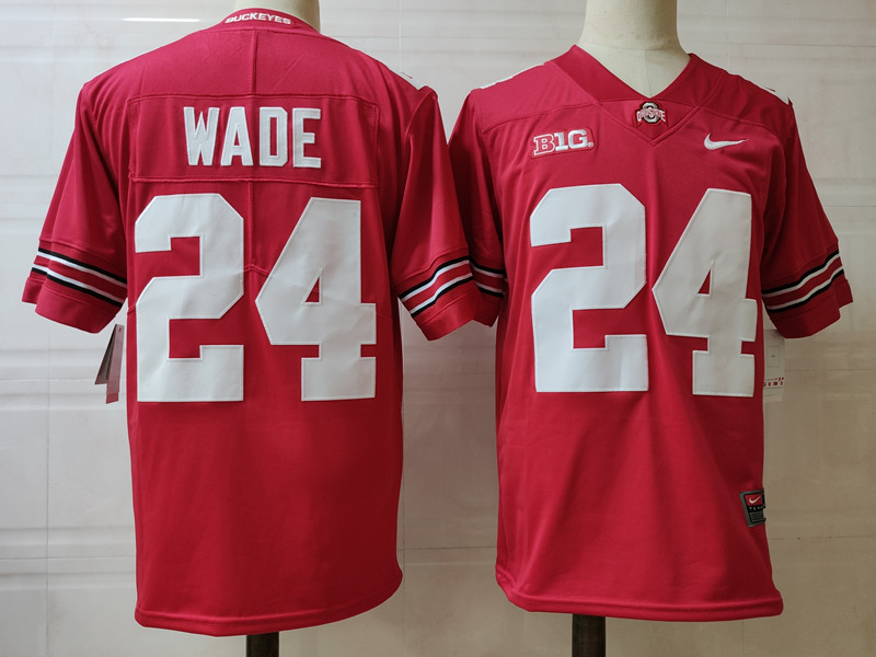 Mens #24 Shaun Wade Ohio State Buckeyes Nike Stitched Scarlet College Football Game Jersey S-3XL