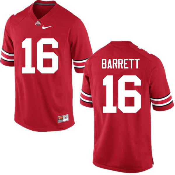Mens #16 J.T. Barrett Ohio State Buckeyes Stitched Nike Scarlet College Football Game Jersey S-3XL