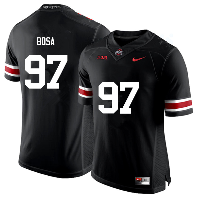 Mens #97 Joey Bosa Ohio State Buckeyes Stitched Nike Black White College Football Game Jersey S-3XL