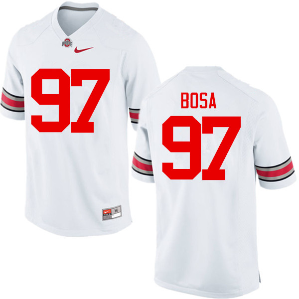 Mens #97 Joey Bosa Ohio State Buckeyes Stitched Nike White College Football Game Jersey S-3XL