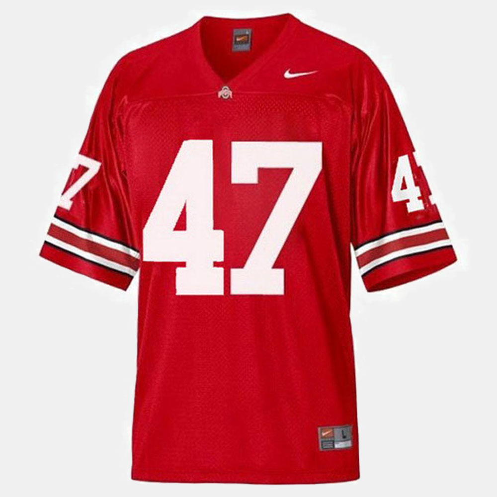 Youth #47 A.J. Hawk Ohio State Buckeyes Stitched Nike Scarlet College Football Game Jersey S-3XL