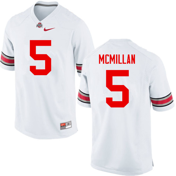 Mens #5 Raekwon McMillan Ohio State Buckeyes Stitched Nike White College Football Game Jersey S-3XL