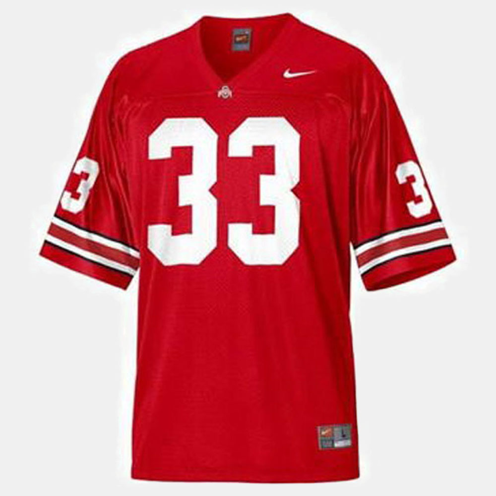 Youth #33 Pete Johnson Ohio State Buckeyes Stitched Nike Scarlet College Football Game Jersey S-3XL