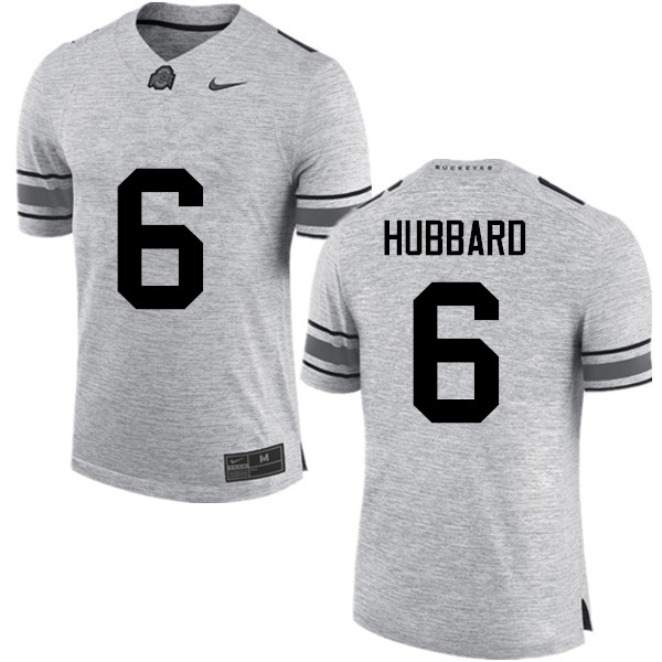 Mens #6 Sam Hubbard Ohio State Buckeyes Stitched Nike Gray College Football Game Jersey S-3XL