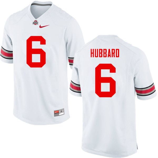 Mens #6 Sam Hubbard Ohio State Buckeyes Stitched Nike White College Football Game Jersey S-3XL