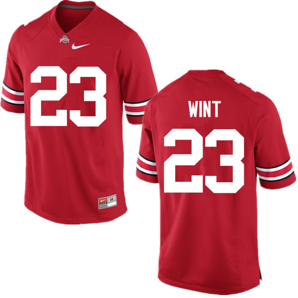 Mens #23 Jahsen Wint Ohio State Buckeyes Stitched Nike Scarlet College Football Game Jersey S-3XL