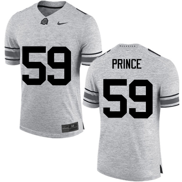 Mens #59 Isaiah Prince Ohio State Buckeyes Stitched Nike Gray College Football Game Jersey S-3XL