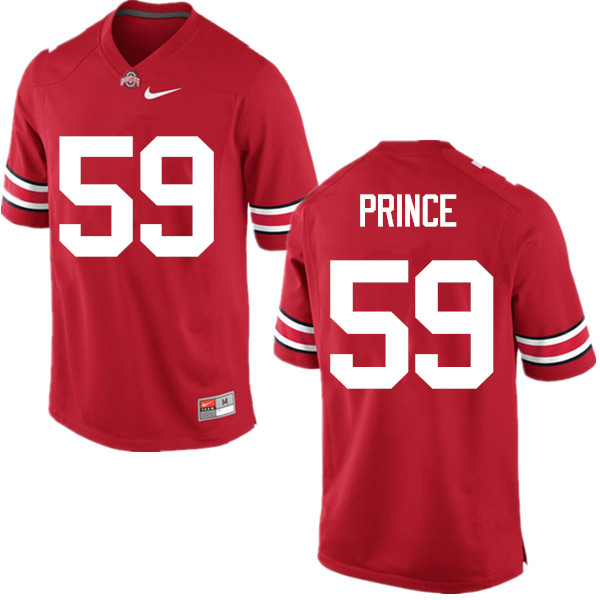 Mens #59 Isaiah Prince Ohio State Buckeyes Stitched Nike Scarlet College Football Game Jersey S-3XL