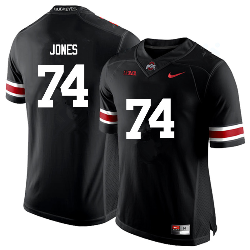 Mens #74 Jamarco Jones Ohio State Buckeyes Stitched Nike Black White College Football Game Jersey S-3XL