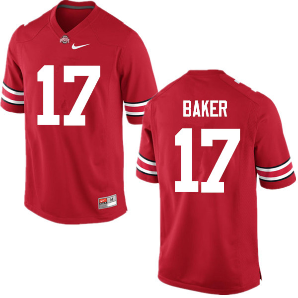 Mens #17 Jerome Baker Ohio State Buckeyes Stitched Nike Scarlet College Football Game Jersey S-3XL
