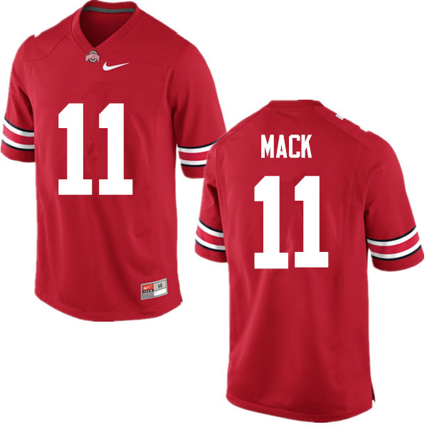 Mens #11 Austin Mack Ohio State Buckeyes Stitched Nike Scarlet College Football Game Jersey S-3XL