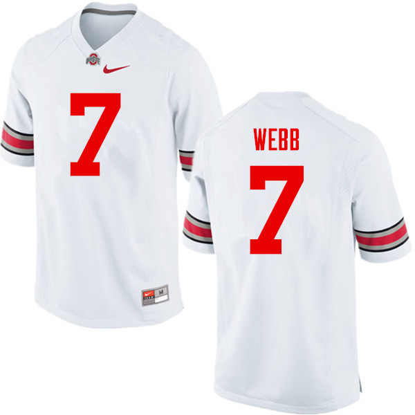 Mens #7 Damon Webb Ohio State Buckeyes Stitched Nike White College Football Game Jersey S-3XL