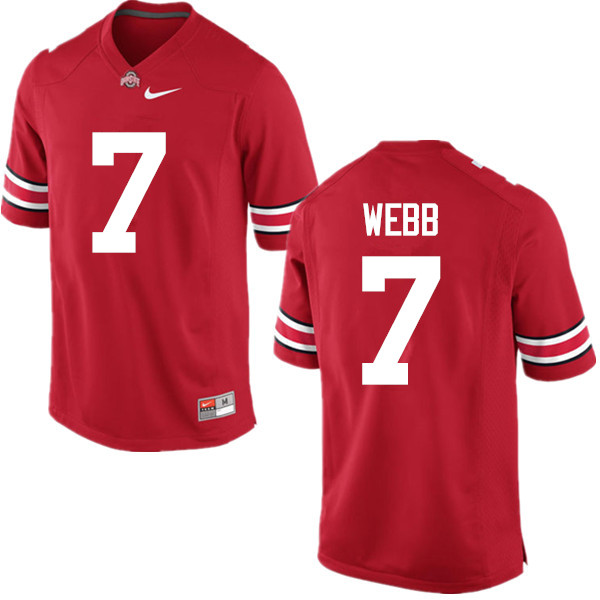 Mens #7 Damon Webb Ohio State Buckeyes Stitched Nike Scarlet College Football Game Jersey S-3XL