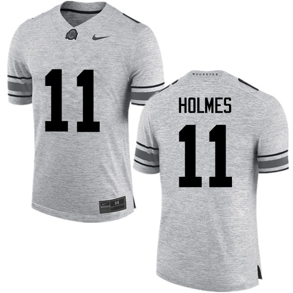 Mens #11 Jalyn Holmes Ohio State Buckeyes Stitched Nike Gray College Football Game Jersey S-3XL