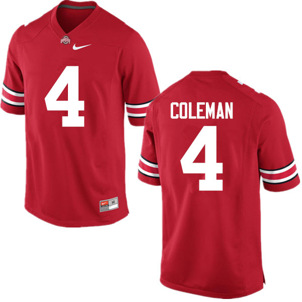Mens #4 Kurt Coleman Ohio State Buckeyes Stitched Nike Scarlet College Football Game Jersey S-3XL