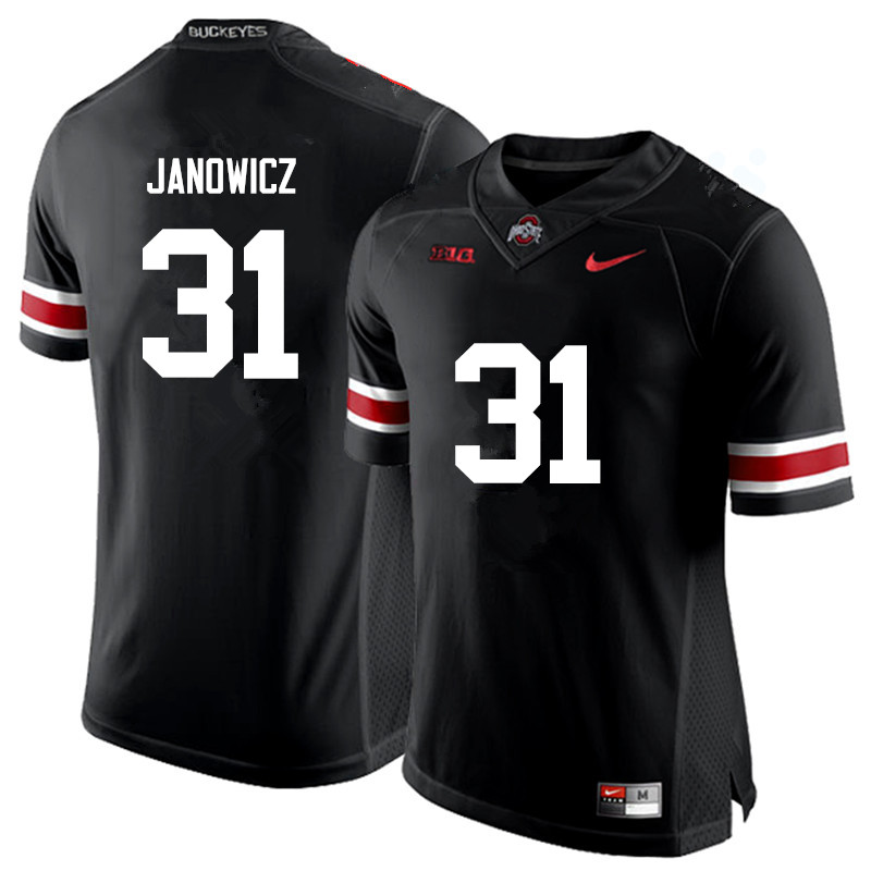 Mens #31 Vic Janowicz Ohio State Buckeyes Stitched Nike Black White College Football Game Jersey S-3XL