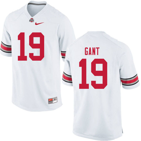 Mens #19 Dallas Gant Ohio State Buckeyes Stitched Nike White College Football Game Jersey S-3XL  