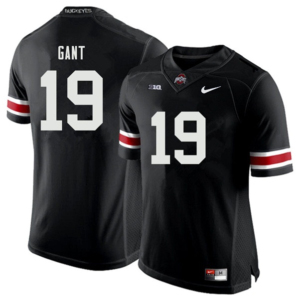Mens #19 Dallas Gant Ohio State Buckeyes Stitched Nike Black White College Football Game Jersey S-3XL  
