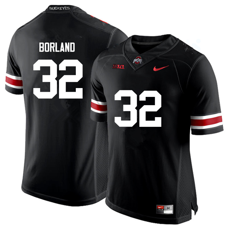 Mens #32 Tuf Borland Ohio State Buckeyes Stitched Nike Black White College Football Game Jersey S-3XL  