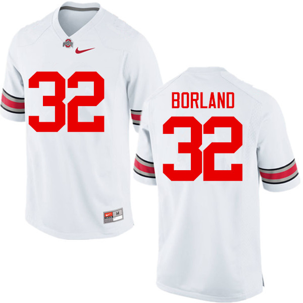 Mens #32 Tuf Borland Ohio State Buckeyes Stitched Nike White College Football Game Jersey S-3XL  