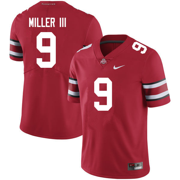 Mens #9 Jack Miller III Ohio State Buckeyes Stitched Nike Scarlet College Football Game Jersey S-3XL  