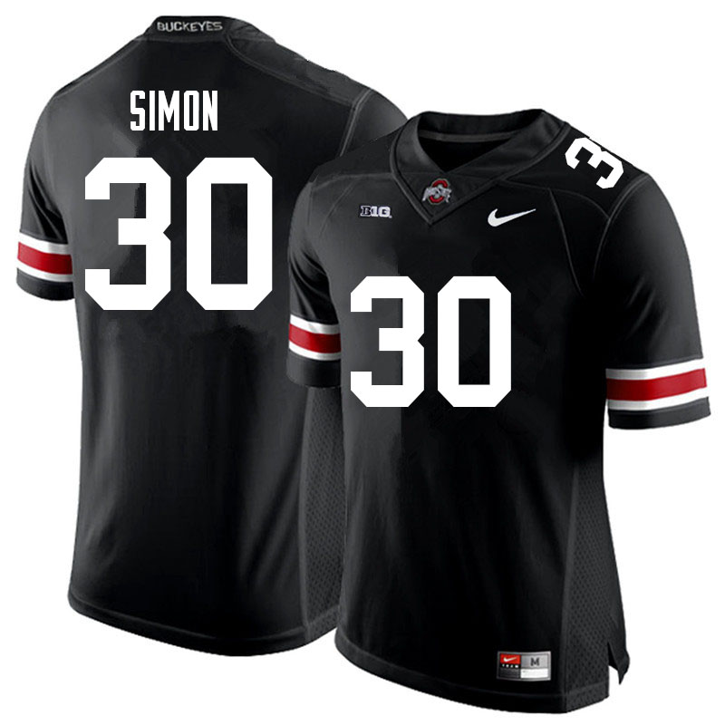 Mens #30 Cody Simon Ohio State Buckeyes Stitched Nike Black White College Football Game Jersey S-3XL  