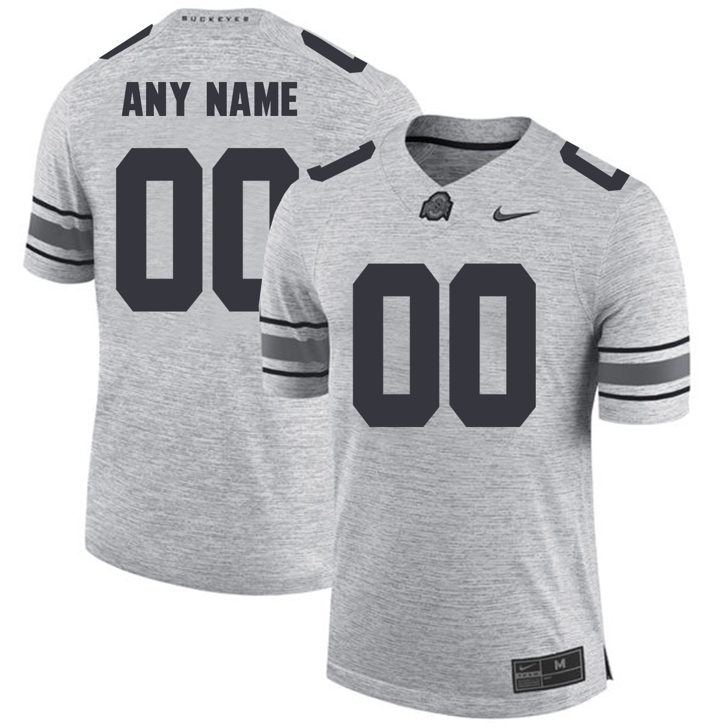 Men's Custom Ohio State Buckeyes Stitched College Football Game Jersey Nike Gray S-3XL