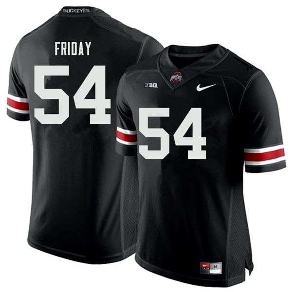 Mens #54 Tyler Friday Ohio State Buckeyes Stitched Nike Black White College Football Game Jersey S-3XL  