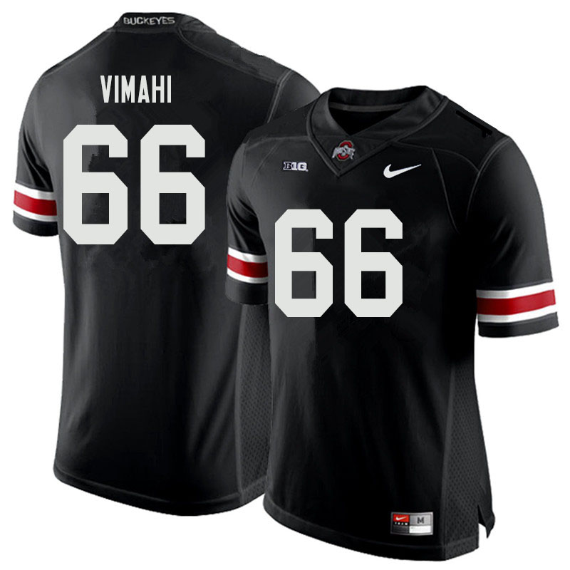 Mens #66 Enokk Vimahi Ohio State Buckeyes Stitched Nike Black White College Football Game Jersey S-3XL  