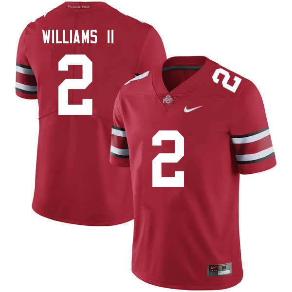 Mens #2 Kourt Williams II Ohio State Buckeyes Stitched Nike Scarlet College Football Game Jersey S-3XL  
