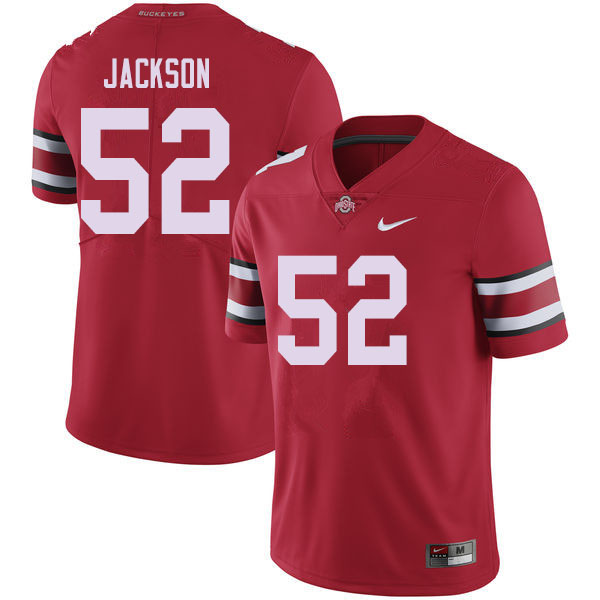 Mens #52 Antwuan Jackson Ohio State Buckeyes Stitched Nike Scarlet College Football Game Jersey S-3XL  