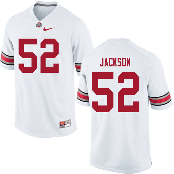 Mens #52 Antwuan Jackson Ohio State Buckeyes Stitched Nike White College Football Game Jersey S-3XL  