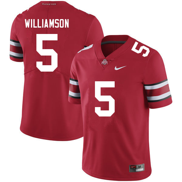 Mens #5 Marcus Williamson Ohio State Buckeyes Stitched Nike Scarlet College Football Game Jersey S-3XL  