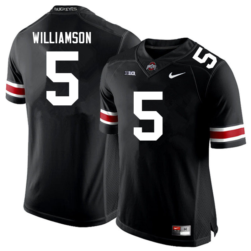 Mens #5 Marcus Williamson Ohio State Buckeyes Stitched Nike Black White College Football Game Jersey S-3XL  
