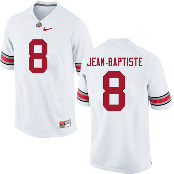Mens #8 Javontae Jean-Baptiste Ohio State Buckeyes Stitched Nike White College Football Game Jersey S-3XL  