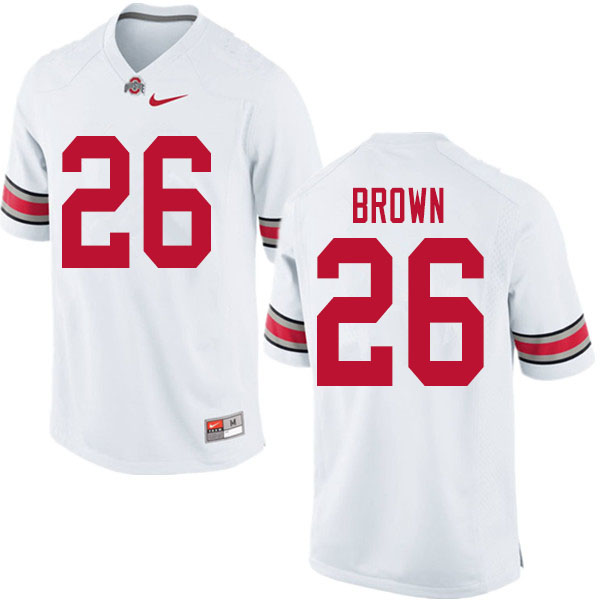 Mens #26 Cameron Brown Ohio State Buckeyes Stitched Nike White College Football Game Jersey S-3XL  