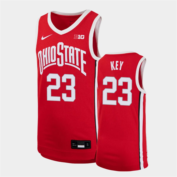 Youth's #23 Zed Key Ohio State Buckeyes Nike Scarlet Stitched College Basketball Jersey