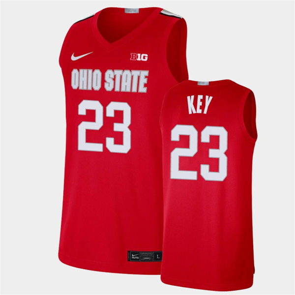 Men's #23 Zed Key Ohio State Buckeyes Nike Alumni Limited Scarlet Stitched College Basketball Jersey