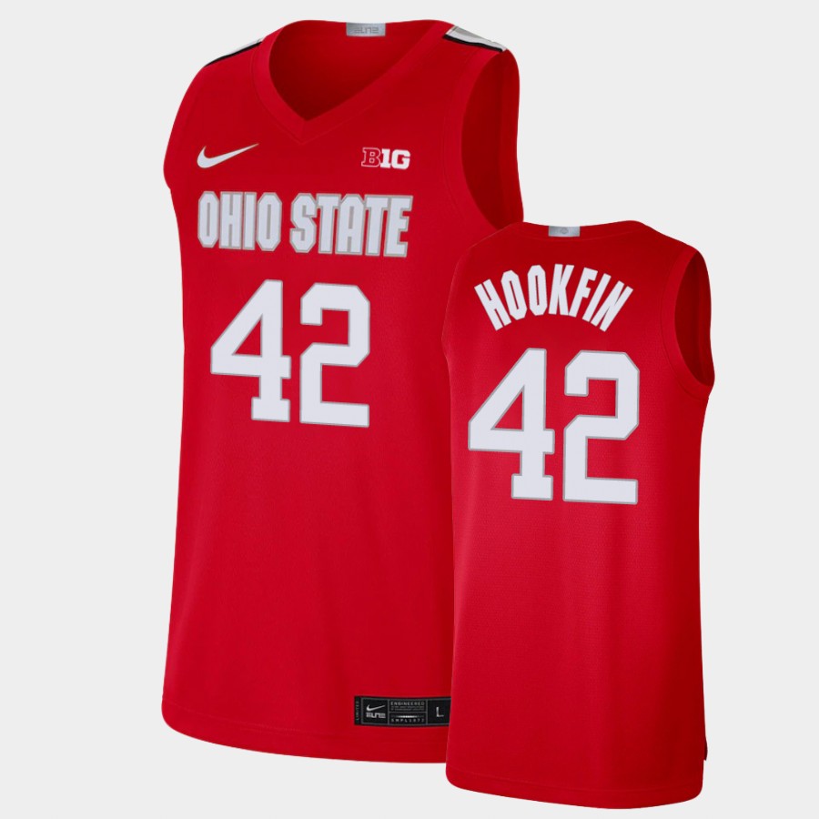 Men's #42 Harrison Hookfin Ohio State Buckeyes Nike Alumni Limited Scarlet Stitched College Basketball Jersey