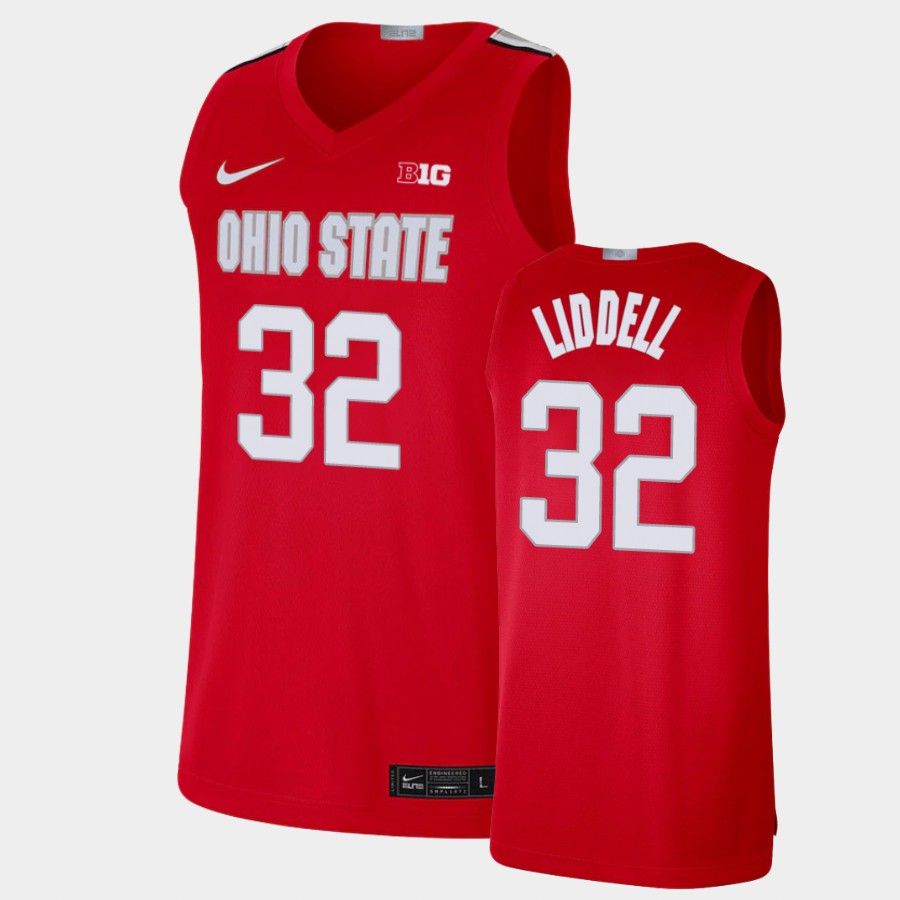Men's #32 E. J. Liddell Ohio State Buckeyes Nike Alumni Limited Scarlet Stitched College Basketball Jersey