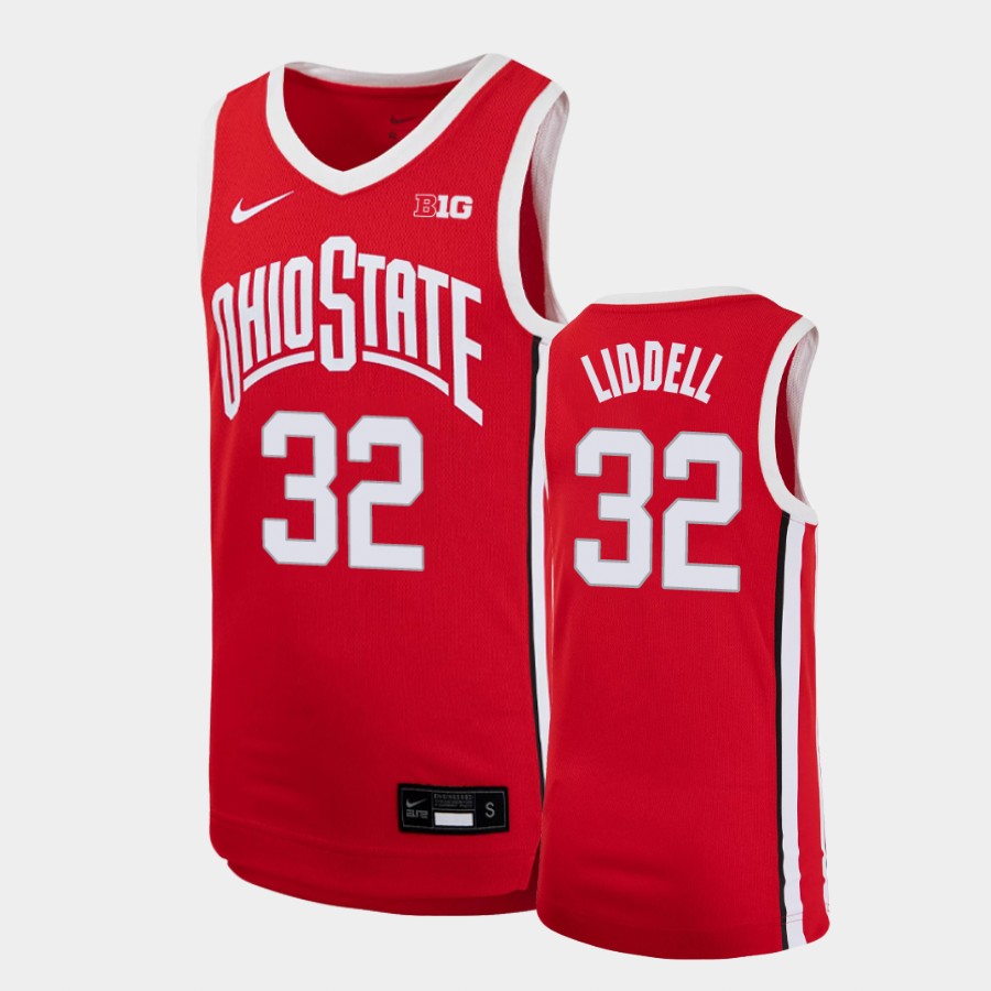 Youth's #32 E. J. Liddell Ohio State Buckeyes Nike Scarlet Stitched College Basketball Jersey