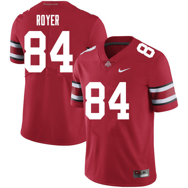 Mens #84 Joe Royer Ohio State Buckeyes Stitched Nike Scarlet College Football Game Jersey S-3XL