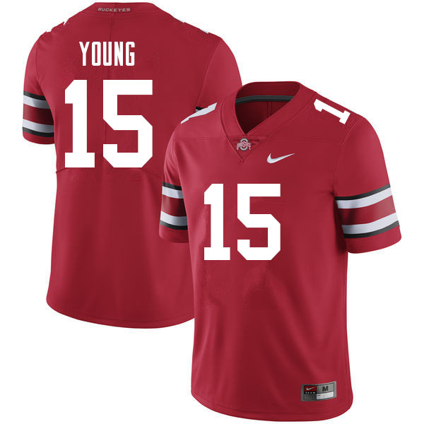 Mens #15 Craig Young Ohio State Buckeyes Stitched Nike Scarlet College Football Game Jersey S-3XL
