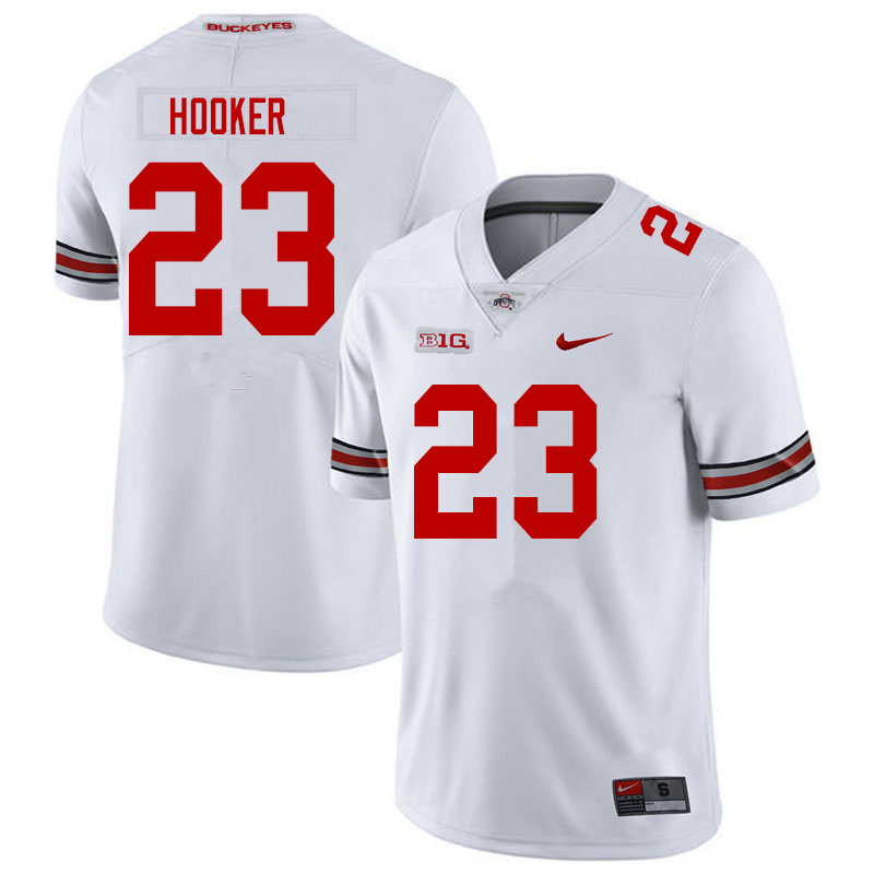 Mens #23 Marcus Hooker Ohio State Buckeyes Stitched Nike White College Football Game Jersey S-3XL