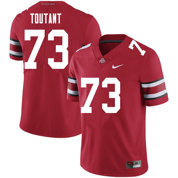 Mens #73 Grant Toutant Ohio State Buckeyes Stitched Nike Scarlet College Football Game Jersey S-3XL