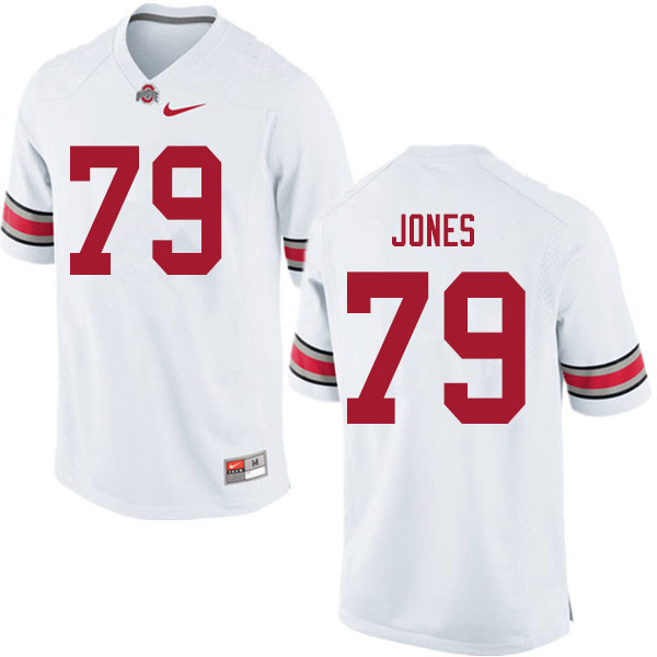 Mens #79 Dawand Jones Ohio State Buckeyes Stitched Nike White College Football Game Jersey S-3XL