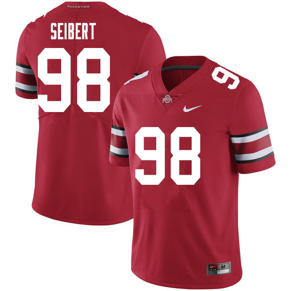Mens #98 Jake Seibert Ohio State Buckeyes Stitched Nike Scarlet College Football Game Jersey S-3XL